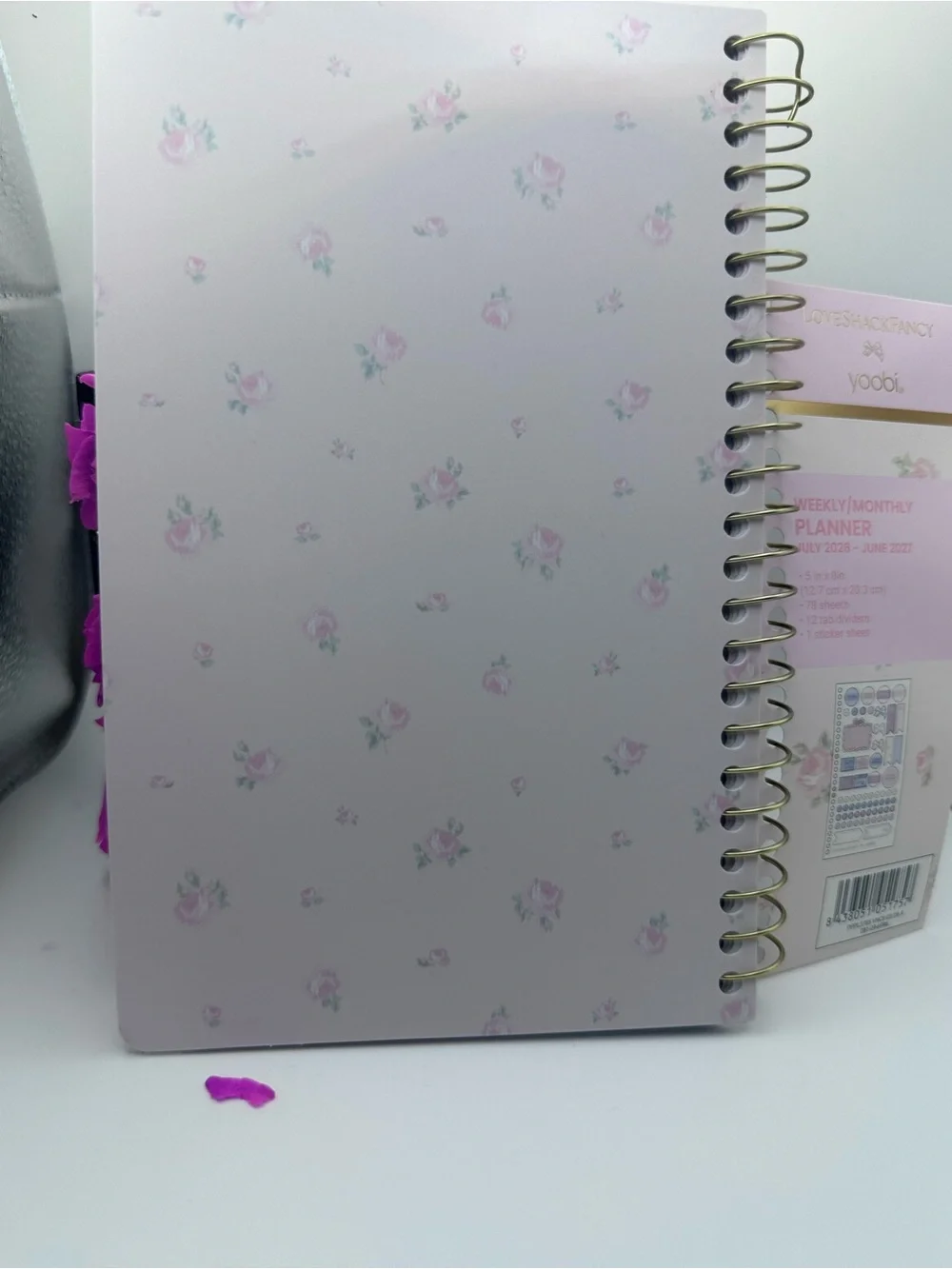 Love Shack Fancy x yoobi Floral Weekly/Monthly Planner - Pastel Pink